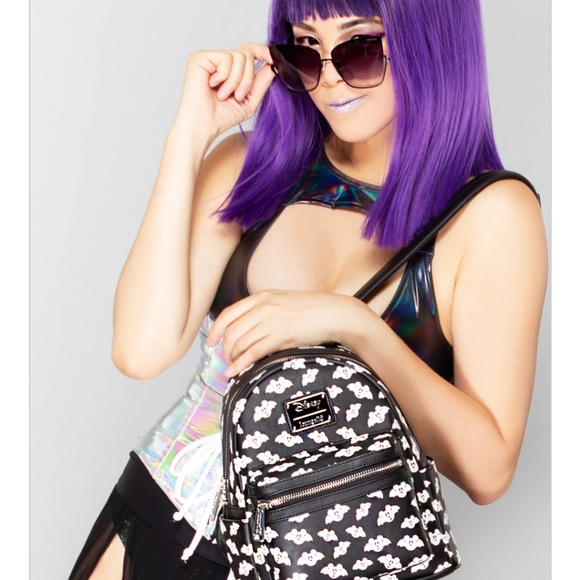 Disney Totally Batty Mickey Bat AOP Mini Backpack